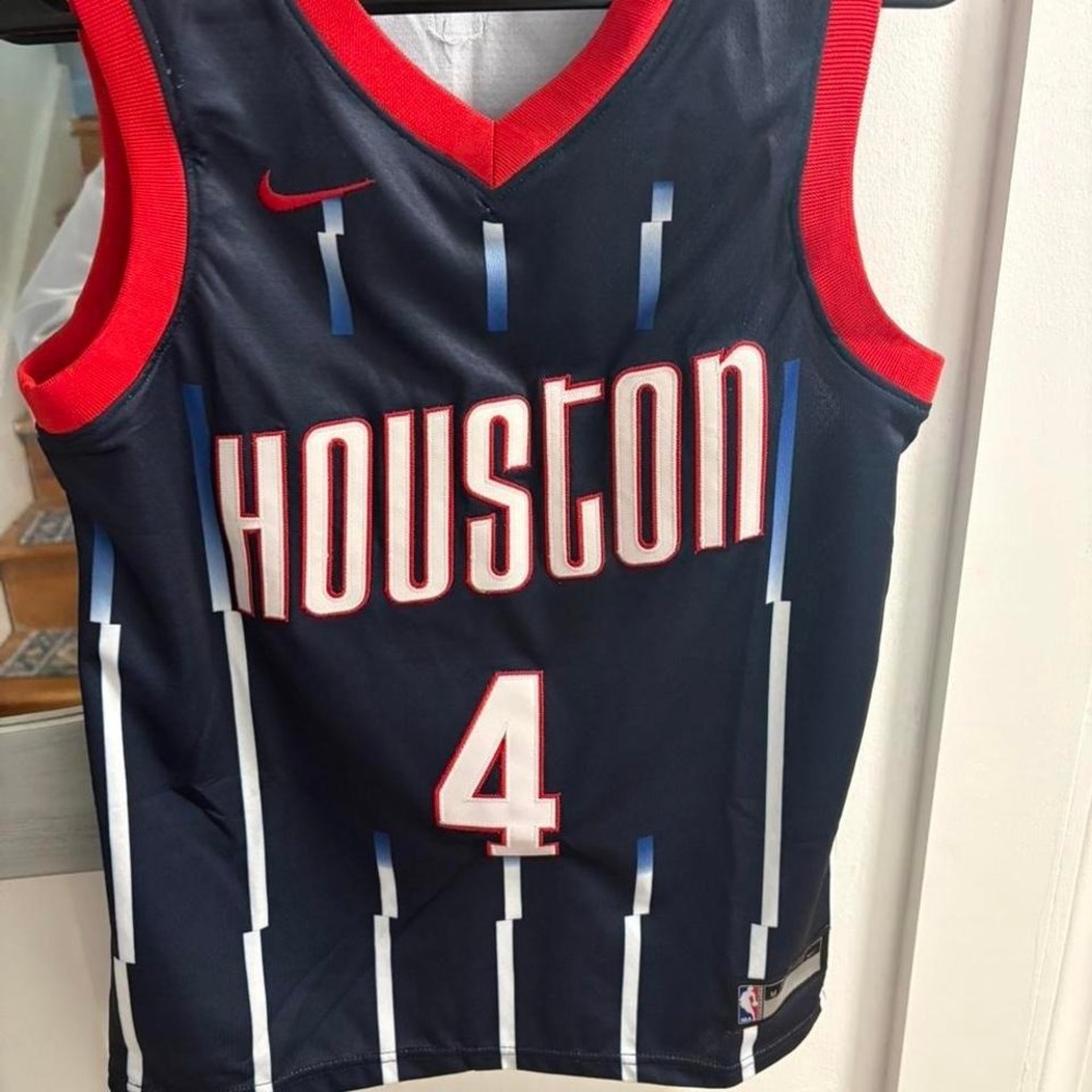 NBA #4 Jalen Green Houston Rockets Basketball Jersey Black Youth Medium